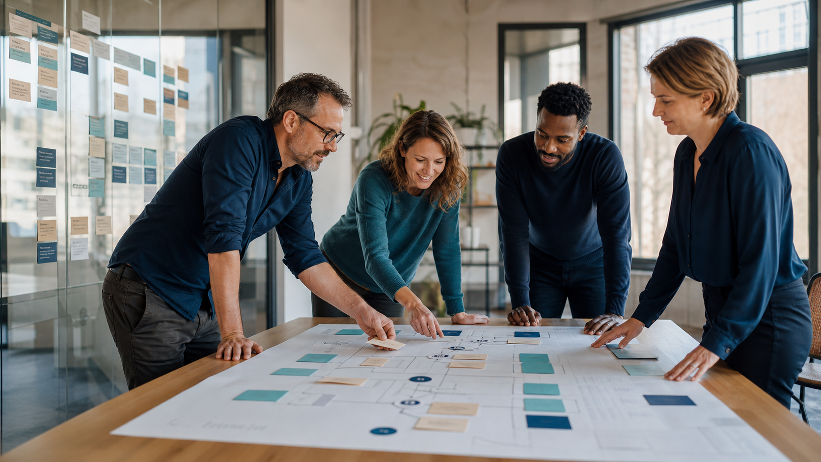 Teamworkshop zur Organisationsentwicklung mit Prozess- und Rollenklärung
